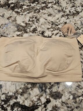 Shapermint Truekind Seamless Strapless Bandeau Bra - Nude